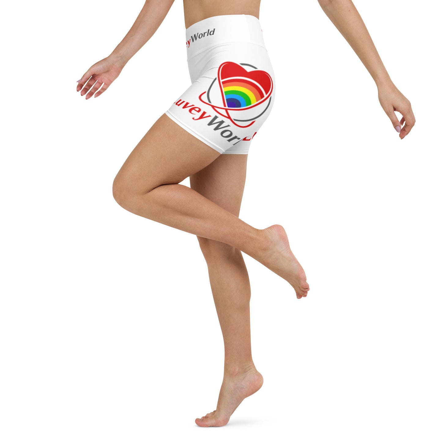 LuveyWorld Side and Waist Yoga Shorts