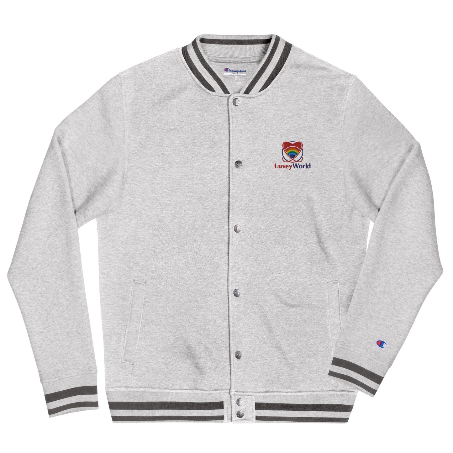 LuveyWorld Embroidered Champion Bomber Jacket